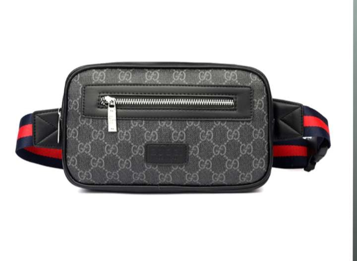 Sac banane Gucci GG Supreme Web noir